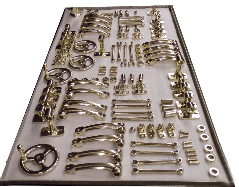 image showing polished metal pieces