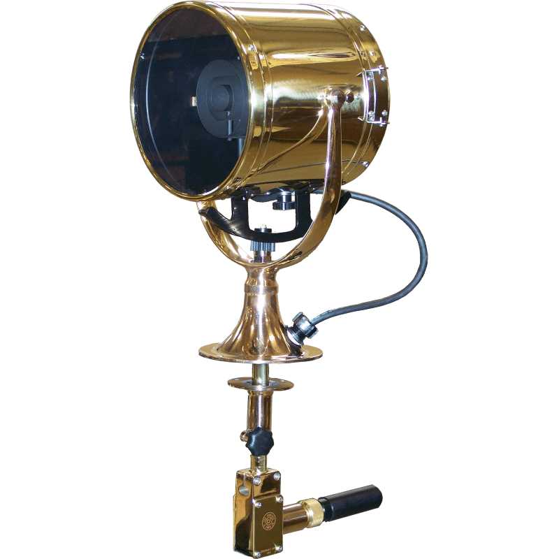 cut out image of Carlisle and Finch's Halogen Searchlight in gold