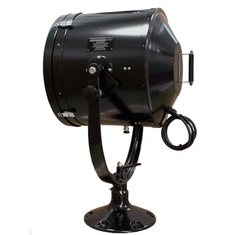 cut out image of Carlisle and Finch's Halogen Searchlight from the side