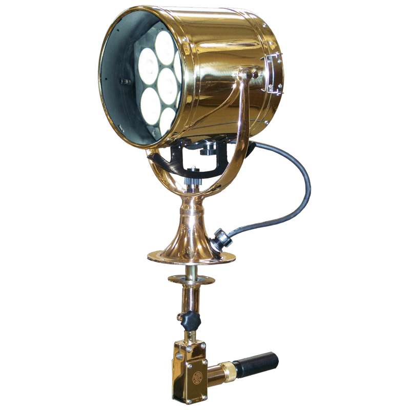 cut out image of Carlisle and Finch's 10 inch LED Searchlight in gold