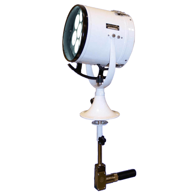cut out image of Carlisle and Finch's 10 inch LED Searchlight in white